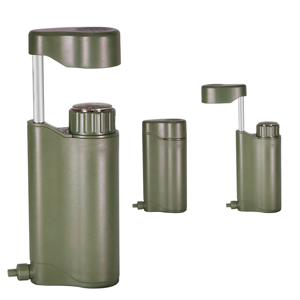 Outdoor Water Purifier Straw Pump With Replaceable Carbon 0.01 Micron Water Filter Portable Water Filter Pump