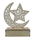 Islam Muslim Ramadan Eid Mubarak Decorations FSC-grade Wood 20x16cm Customizable Color