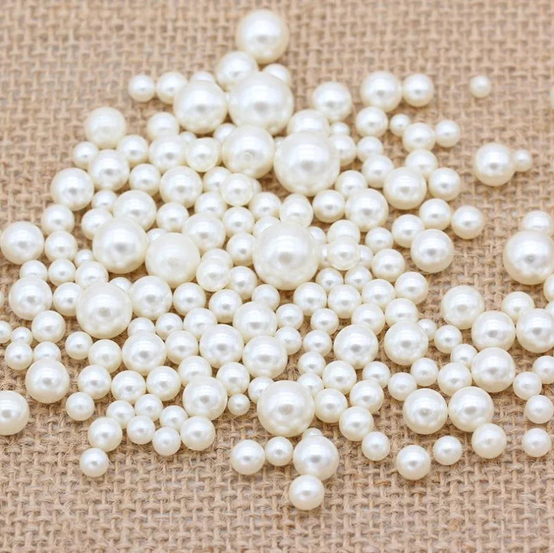 High Brightness ABS Imitation Pearl DIY Garment Beads Accessory Plastic Without Holes for Beading JIARUI BEAD-003 Round Durable