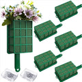 Floral Foam Cage for Fresh Flowers Rectangle Styrofoam Mud with Wet Handle ABSORBENT Sponge Plastic for Florist Arrangements