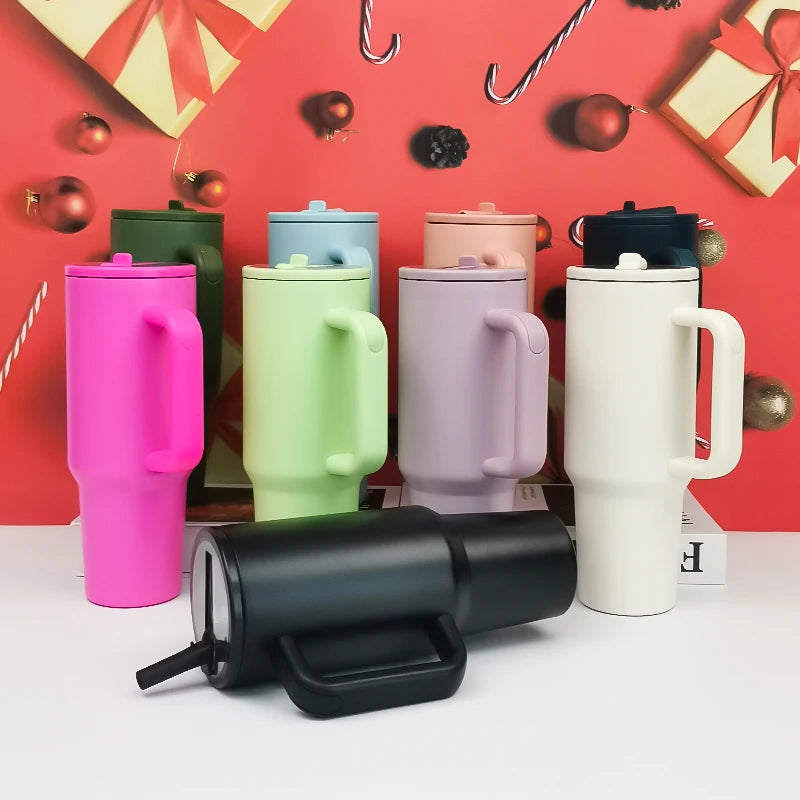 40oz Vacuum Coffee Mug Portable Sport Bottle for Camping Travel Tumbler with Lid Stainless Steel Insulated Travel Mug