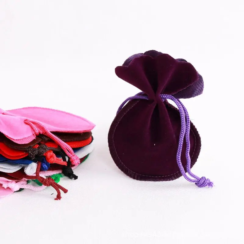 Velvet Drawstring Jewelry Gift Packaging Bags Small Fabric Bags Health Balls Wholesale Customizable with Logo Gourd Bags