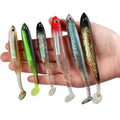 SNEDA 10cm/5.4g 12.8cm/9.7g 8Colors PVC Material Artificial Soft Bait T Tail Fishing Shad Lure Bass Fishing Lure