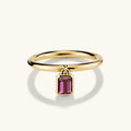 LOZRUNVE Fashion Jewelry New Design  Minimalist Baguette Dangling Stack Ring