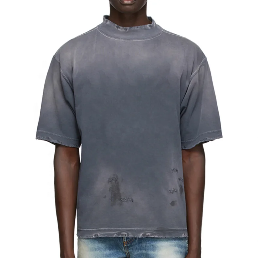 Clothing Custom Spring Summer Oversized Vintage Washed Custom Wholesale Stone Washed t Shirt