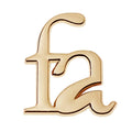 High Quality Luxury Backpack Bag Personalized Letter Plate Alphabet Logo Zinc Alloy Metal Badge-Customizable High-End Luggage