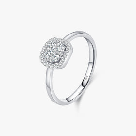 925 Sterling Silver Luxury Jewelry Fashion Cluster Rings Sparkling Clear D Color Moissanite Rings for Women