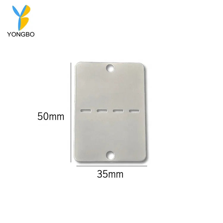 Stainless Steel Blank Dog Tag Metal ID Tag Label Nameplate