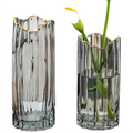 Nordic Gold Luxury Wedding Centerpiece Modern Clear Glass Vase for Home Decor for Tabletop