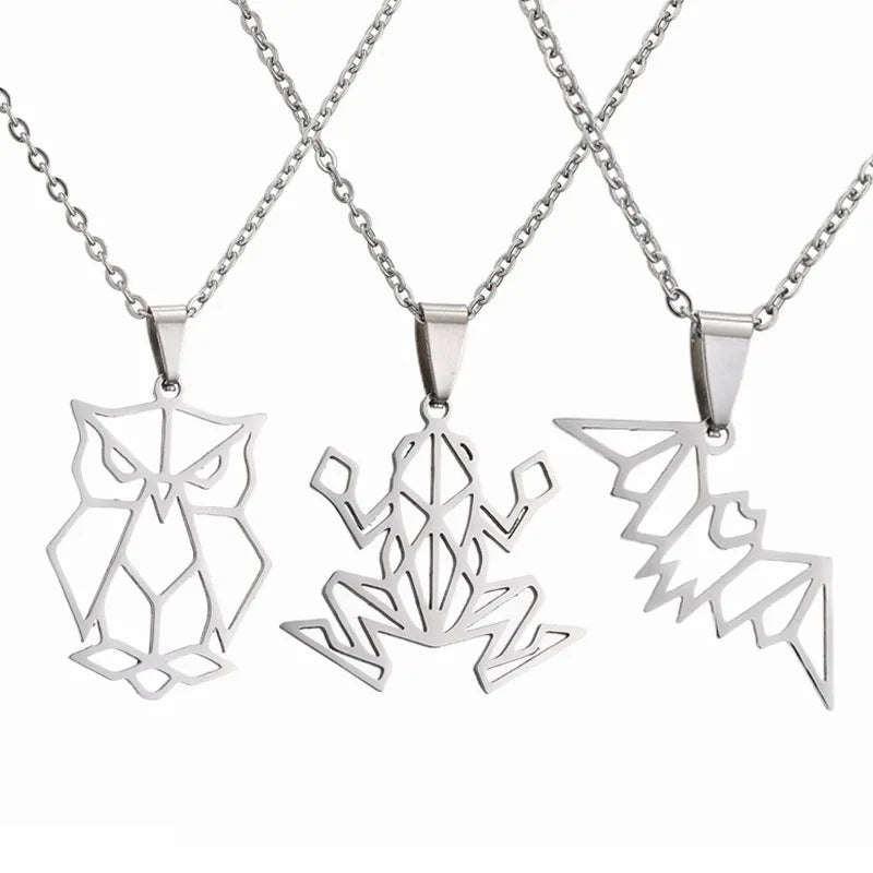 MIENTER Acier Inoxydable Bijoux En Gros Animal Pendant Necklace Choker Jewelry