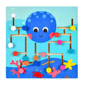 Custom Children Wooden Octopus Maze Building Block Board Educational Teaching Aids Toys for Kids