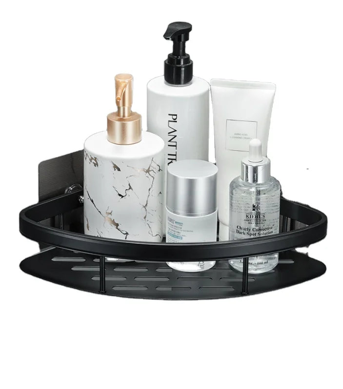 Modern Durable Wall-Mounted Aluminum Alloy Toilet Corner Shelf Bathroom Shower Caddy Storage Rack with 5-Year Warranty