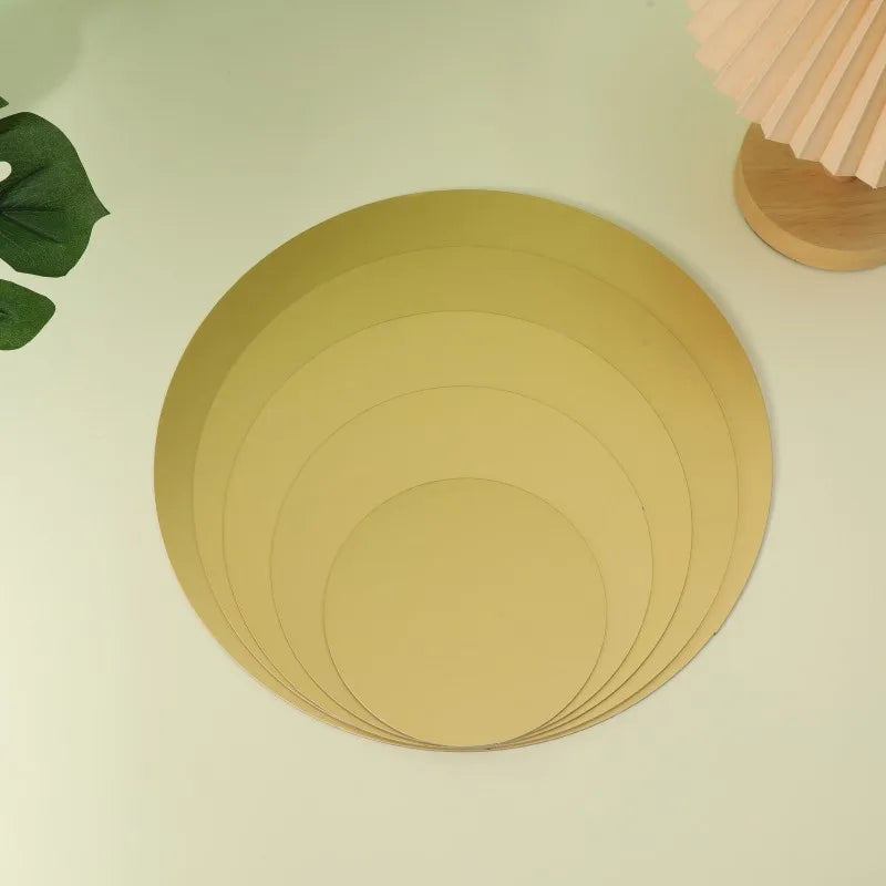 New Product Round Golden Cardboard Thick Duty Cake Circle Base Boards