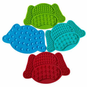 Slow Feeder Silicone Dog Lick Pad Plate With Suction Cup Cute Pet Lick Mat Bowl