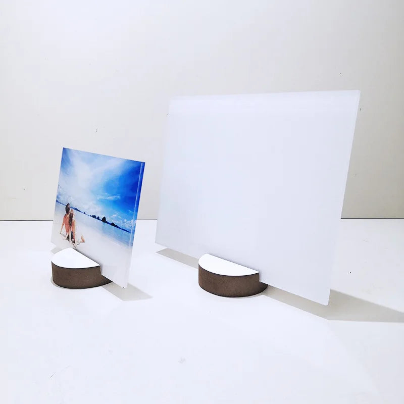 RubySub Sublimation Clear Acrylic Photo Plate Display Signs Desktop Sub Acrylic Blanks