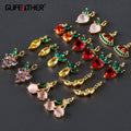 M970   6pcs/lot Jewelry Accessoriespass REACHnickel Free18k Gold Platedzirconscopperdiy Earringsjewelry Making Findings