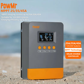 PowMr MPPT Charging Current up to 25A/35A/45A Can Charge 12V/24V Lead-acid Battery or Lithium Battery Solar Charge Controller