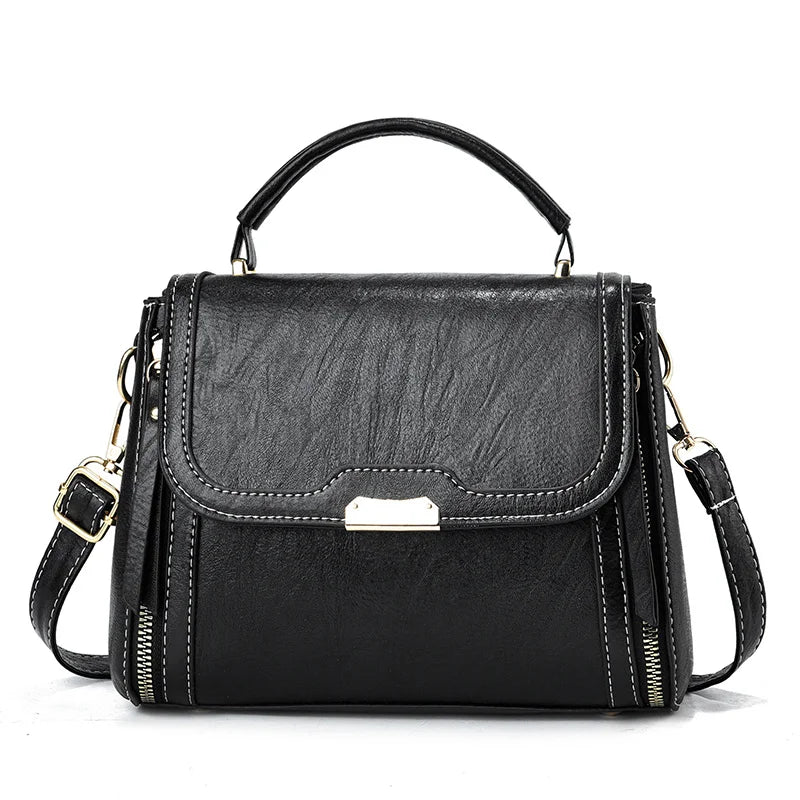 New Ladies Mini Handbags Fashionable Casual Tote with Zipper Closure Polyester Lining