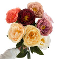 Decorative Real Touch Peony Artificial Flowers Single Bulk Silk White Peony Real Touch Flower Artificial for Wedding Decor