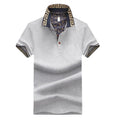 RNSHANGER Summer Custom Logo Men's Polo Shirts Casual Cotton Blend Short Sleeve Breathable Tops Streetwear Loose Men Polo Shirts