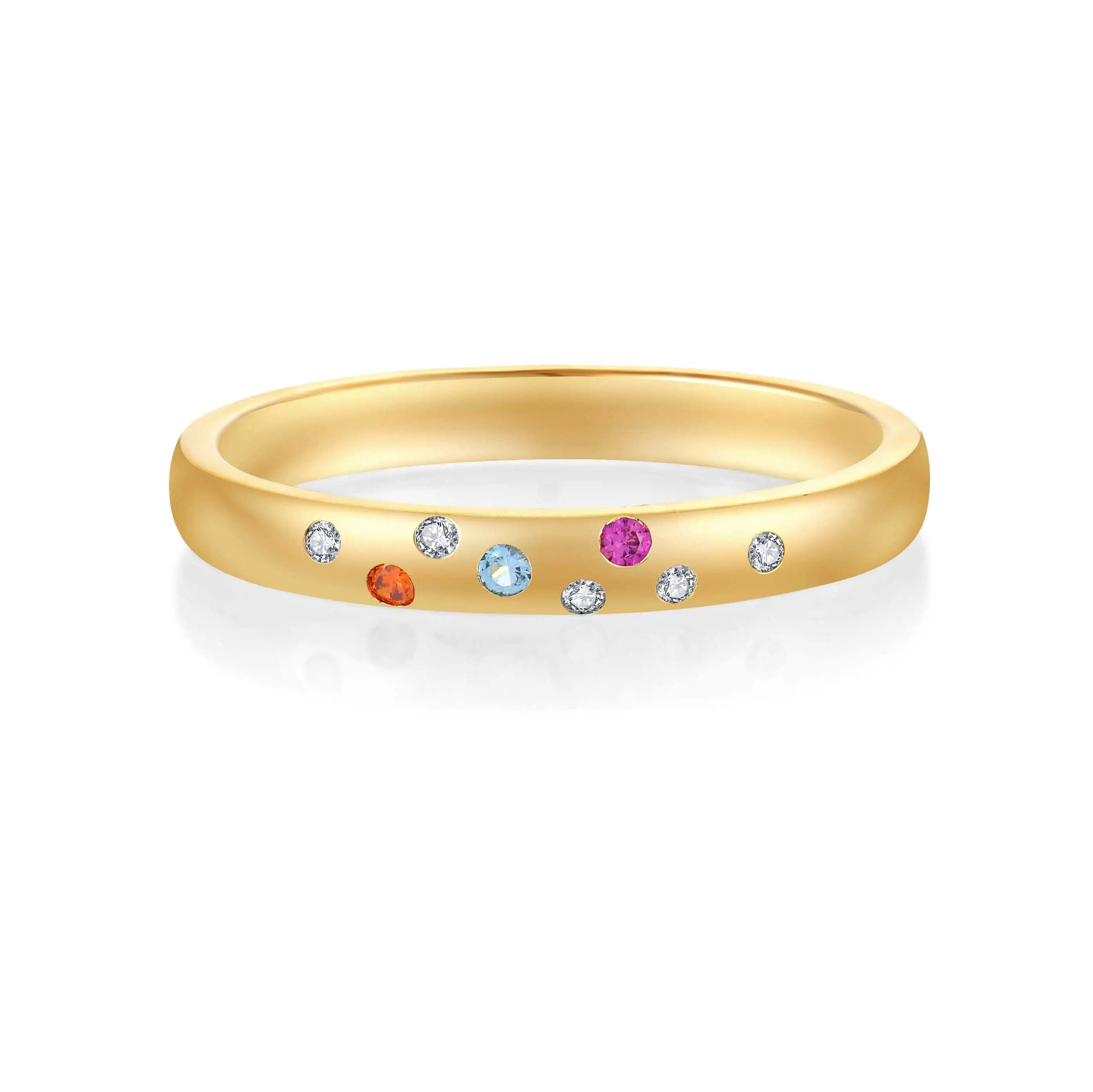 QX Custom Oem Fine Luxury Fine Jewelry Women 925 Sterling Silver 18k Gold Plated Cubic Zirconia Wedding Rings
