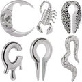 Heavy Stainless Steel Ear Stretcher Expander Tunnel Gauges Dangle Weight Plug Elegant Ear Piercing Weddings Gifts Engagements