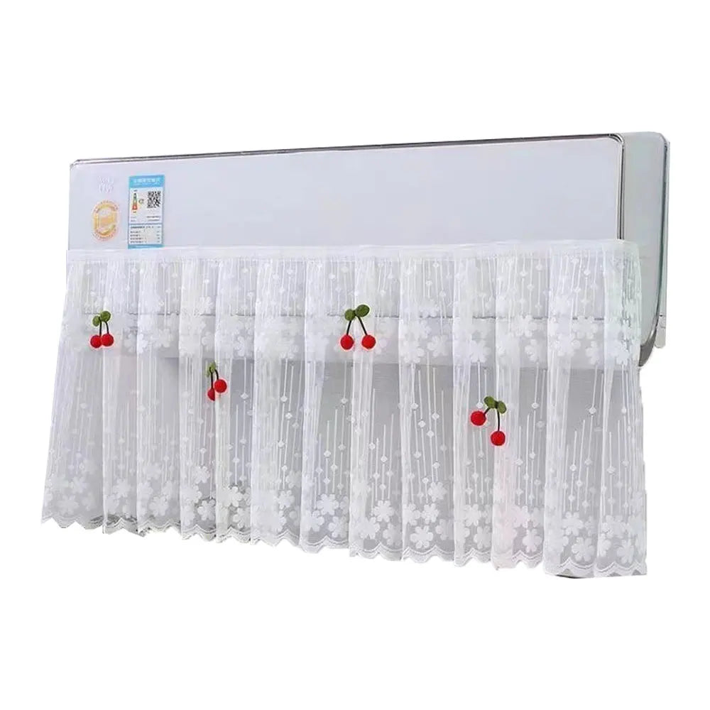 Eco-Friendly Lace Yarn Air Conditioner Covers Hanging Air Conditioning Protector Dustcover 100CM Set
