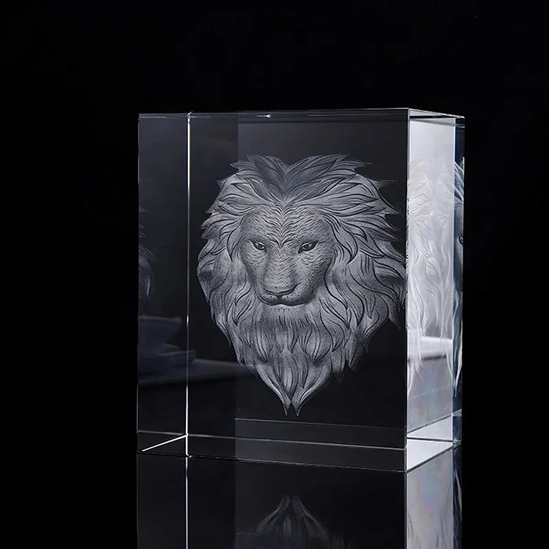 EU Low MOQ Luxury Carved Photo Frame Blank Block Customized Design Crystal Glass 3D Laser Cube Engraving 2-color EURAN Brand