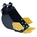 Mini Excavator Strong & Wear-Resistant 200mm/7.87in Alloy Steel Bucket Attachments for Farm Work Ditching and Dredging
