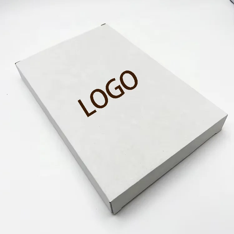 Corrugated Paper UV Coating Rectangle Packaging Box Without Glue for T-shirt