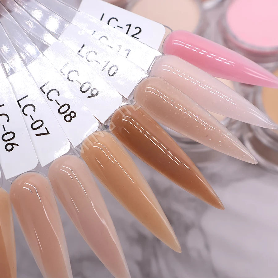Factory Wholesale 2000 Colors Bulk Young Nails Acrylic Dip Powder Pink Clear Cover Acrylic Powder