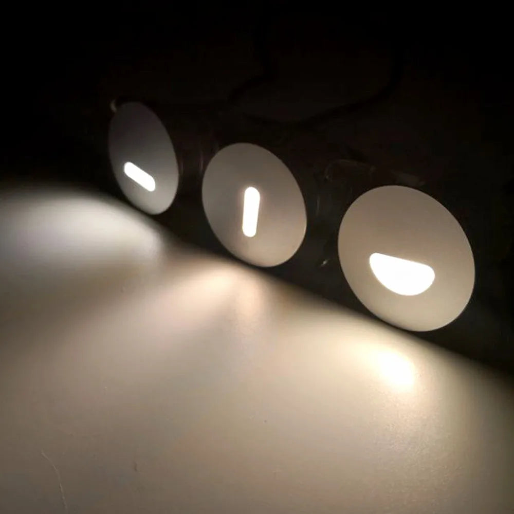 1W IP67 Waterproof Stair Light Led Recessed Step Lights Outdoor Corner Wall Lamps DC12-24V Inground Deck Lamp Staircase Lighting