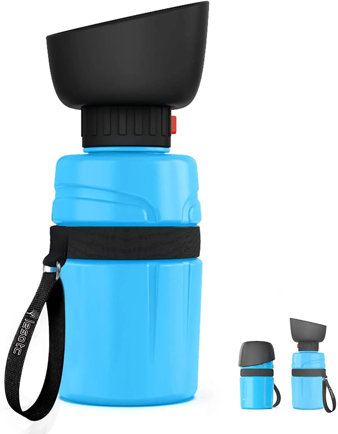 18oz/300ml Eco-Friendly Silicone Animal Drinking Cup Bowl Waterproof Pet Dog Portable Travel Water Dispenser & Bottle