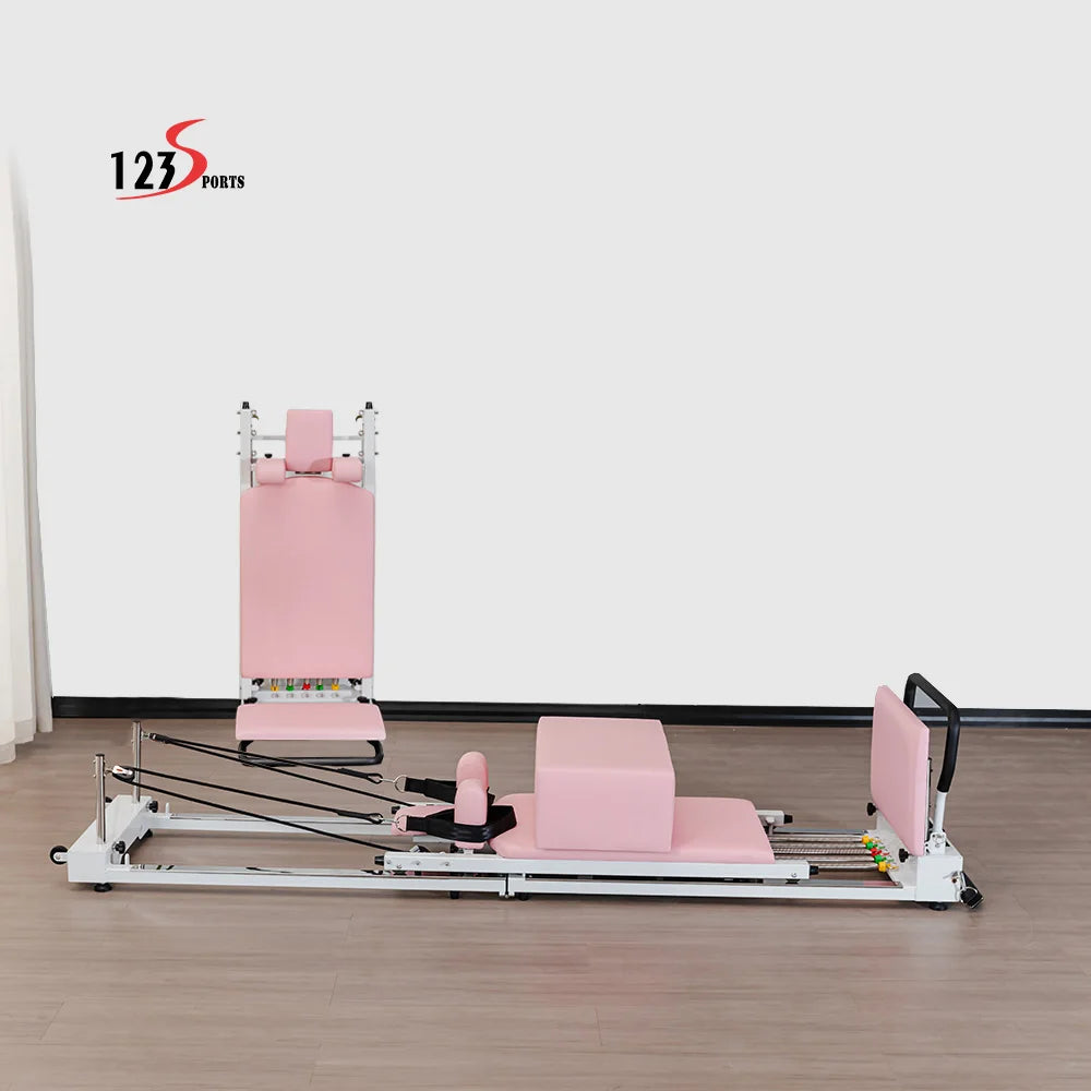 Hot Sale Portable and Durable Easy to Use Carbon Steel Folding Pilates Reformer for Core Training