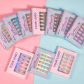 BTArtbox 30pcs Custom Logo Short Almond Handmade Nails Wholesale Fake Artificial Nails Soft Gels French Tip Press on Nails