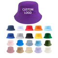 Custom Travel Fisherman Leisure Solid Color Men Women Flat Top Wide Brim Summer Cap Cotton Satin Lined Bucket Hats for Women