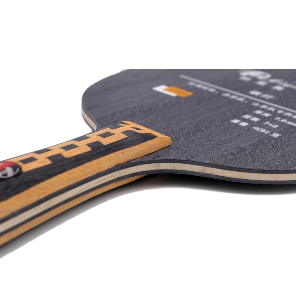 Palio TNT-1 7+2 Carbon Fiber Professional Table Tennis Blade 9-Ply Baseboard 10+ Speed Black Pimples Rubber 91g 40+mm Ball CS/FL