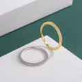 Sterling Silver 925 Women's Fine Rings 14K Gold Plated  Ring Jewelry Wholesale