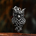 SS8-1006P Stainless Steel Nordic Vikings Runes Amulet Pendant Owl Necklace Owl Pendant Animal Jewelry Nordic Talisman