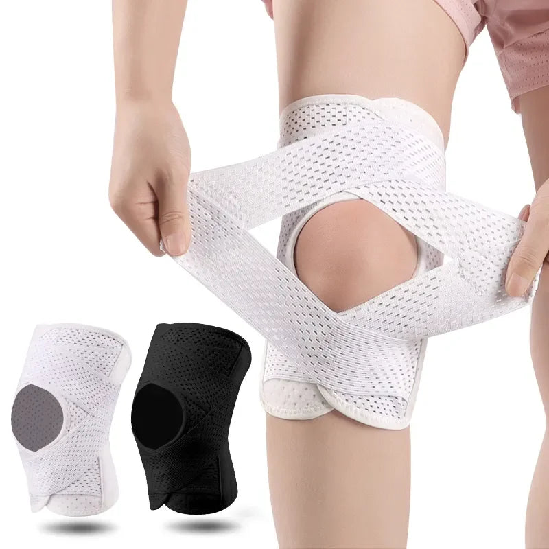 Upgraded Knee Brace with Side Stabilizers & Patella Gel Pads Adjustable Compression Open Patella Knee Support