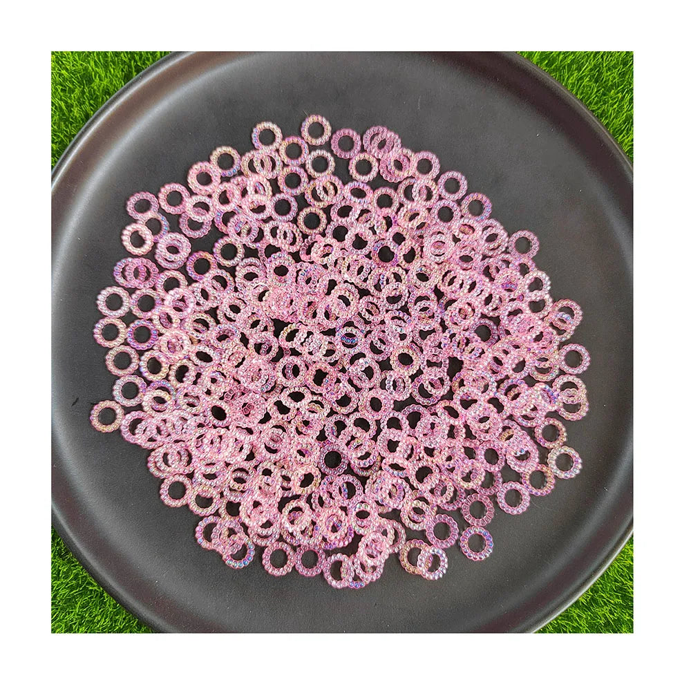 Illusion Pearl Round Hollow Circle Accessories Diy Earrings Hairpin Material Hollow Round Frame Beads Diy Craft