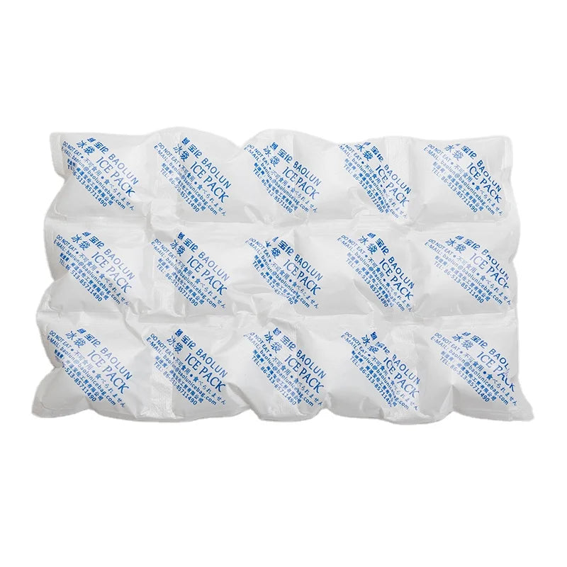 Custom  Ice Cube Packs Dry Ice clear Freezer Wholesale for Food Delivery