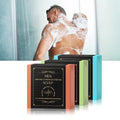 Mens Skin Care Products Organic Shea Butter Green Tea Scented Shower Bath Soap