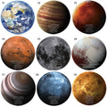 Custom Sublimation Ceramic Sets with Non-Slip Insulation Coaster Mats & Pads Featuring Unique Planet Pattern