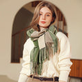 New Design Cashmere Like Long Scarf Tassel Classic Scarves for Women