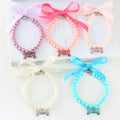Adjustable Solid Pattern Designer Dog Collar Pet Accessories Harness Leash Alloy Necklace for Cats Cat Jewelry for Dogs Cats