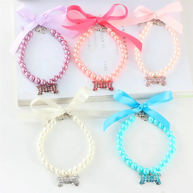 Adjustable Solid Pattern Designer Dog Collar Pet Accessories Harness Leash Alloy Necklace for Cats Cat Jewelry for Dogs Cats