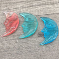 HUIYING watermelon quartz Quartz Moon | Crystals For Making Jewelry Moon Jewelry Making