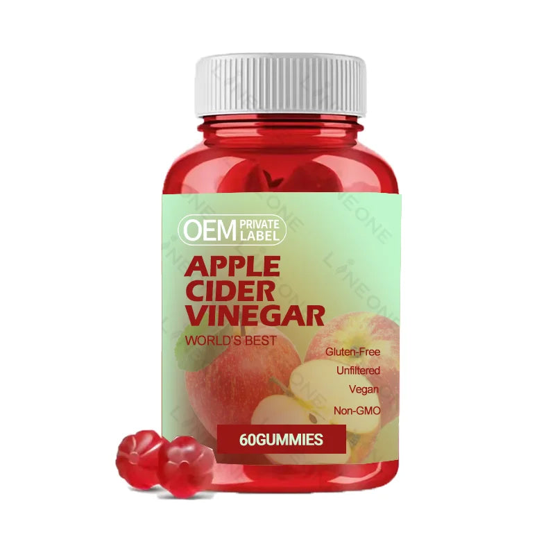 Private Label OEM/ODM Supplement Healthy Gummy Candy Apple Cider Vinegar Gummies with Mother
