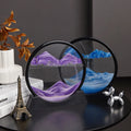 Moving Sand Art Picture Frame 3D Quicksand Painting Ornament Crafts Hourglass Flowing Sand Frame Relaxing Desktop Home Decor